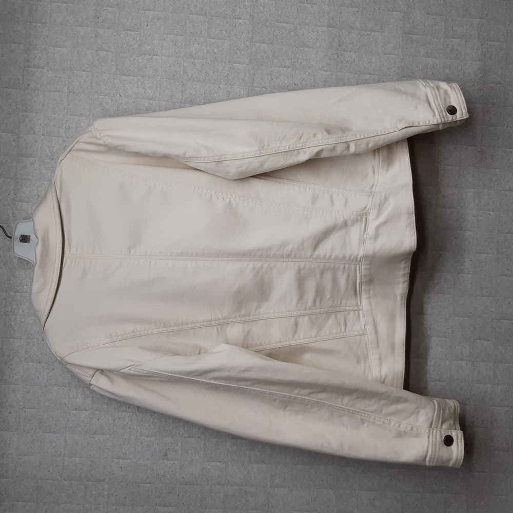 Chico's Cream Denim Motto Jacket - Picture 5 of 7